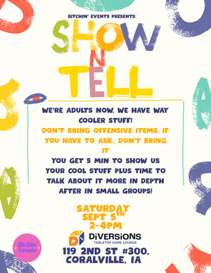 bitchin events show n tell